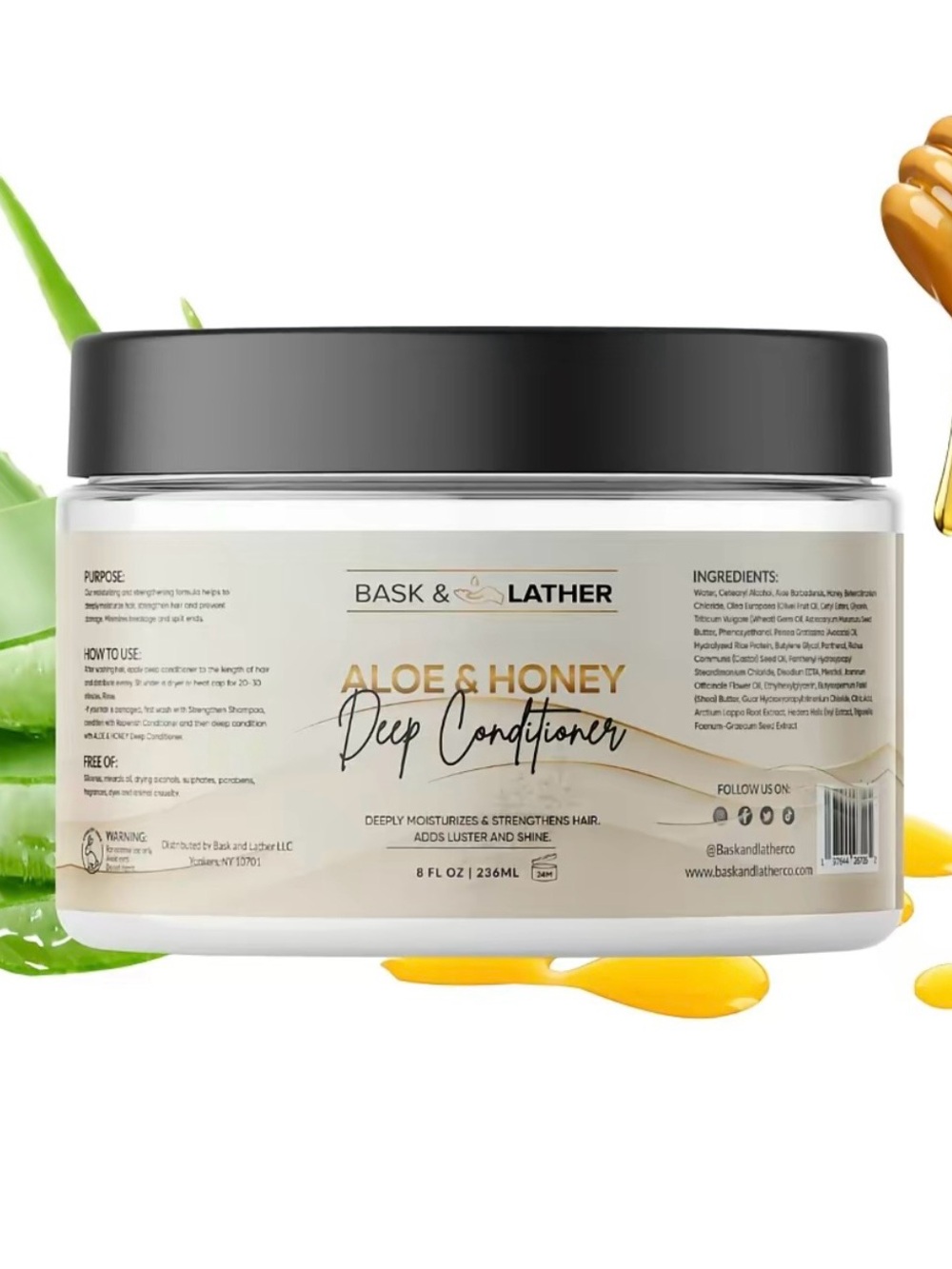 Aloe & Honey Deep Conditioner — Black Jar